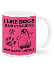 Penguin and dog three people Mugs tile