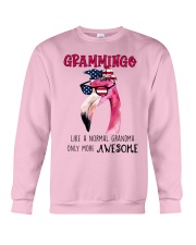 Flamingo Only more awesome Gift for you Crewneck Sweatshirt tile