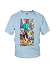 Boxer magical daisye boxer lovers dog moms Youth T-Shirt tile