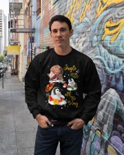 Penguin gift xmas drop gift for penguin lovers Crewneck Sweatshirt lifestyle-unisex-sweatshirt-front-2