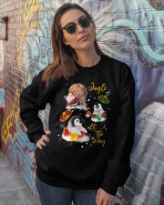 Penguin gift xmas drop gift for penguin lovers Crewneck Sweatshirt lifestyle-unisex-sweatshirt-front-3