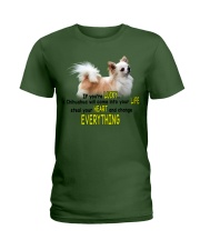 Chihuahua if you are lucky chihuahua lovers Ladies T-Shirt tile