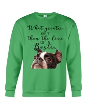 Boston terrier what greater gift Crewneck Sweatshirt tile