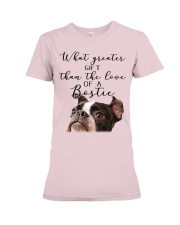 Boston terrier what greater gift Premium Fit Ladies Tee tile