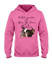 Boston terrier what greater gift Hooded Sweatshirt tile