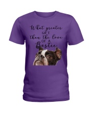 Boston terrier what greater gift Ladies T-Shirt tile