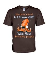 Squid annoying people squid lovers V-Neck T-Shirt tile