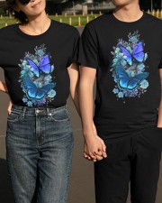 Butterfly blue flowers Classic T-Shirt apparel-classic-tshirt-lifestyle-front-146