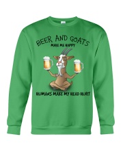 Goat And Beer make me happy Gift for you Crewneck Sweatshirt tile