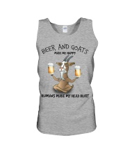 Goat And Beer make me happy Gift for you Unisex Tank tile