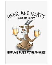 Goat And Beer make me happy Gift for you Vertical Poster tile
