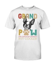 Boston Terrier grand paw dog moms Classic T-Shirt tile