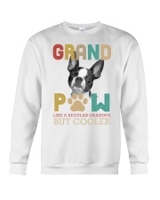 Boston Terrier grand paw dog moms Crewneck Sweatshirt tile