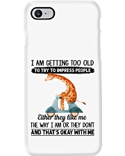 Giraffe getting too old giraffe lover Phone Case tile