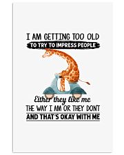 Giraffe getting too old giraffe lover Vertical Poster tile