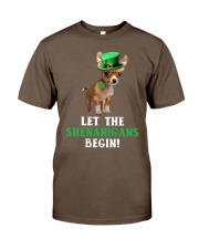 Chihuahua let the shenanigans begins dog mom Classic T-Shirt tile