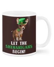 Chihuahua let the shenanigans begins dog mom Mugs tile