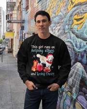This girl gift for dog lovers gift for you cus Crewneck Sweatshirt lifestyle-unisex-sweatshirt-front-2