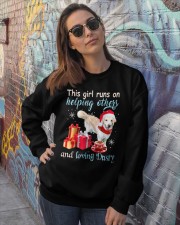 This girl gift for dog lovers gift for you cus Crewneck Sweatshirt lifestyle-unisex-sweatshirt-front-3