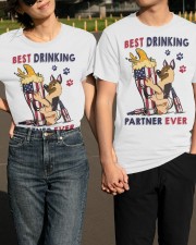 German shepherd best drinking partner Classic T-Shirt apparel-classic-tshirt-lifestyle-front-146