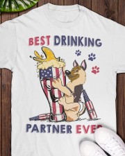 German shepherd best drinking partner Classic T-Shirt apparel-classic-tshirt-lifestyle-front-160