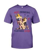German shepherd best drinking partner Premium Fit Mens Tee tile
