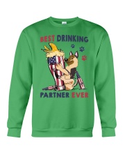 German shepherd best drinking partner Crewneck Sweatshirt tile