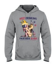 German shepherd best drinking partner Hooded Sweatshirt tile