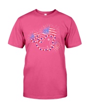Dolphin flag fireworks dolphin lovers Premium Fit Mens Tee tile