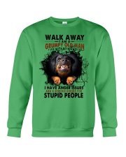 Rottweiler Grumpy Old Man Gift for you Crewneck Sweatshirt tile