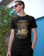 English Mastiff Sitting near old man Gift for you Classic T-Shirt apparel-classic-tshirt-lifestyle-17