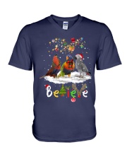 Parrot believe gift for parrot lovers gift for you V-Neck T-Shirt tile