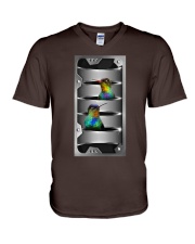 Hummingbird cool and cute gift for bird lover V-Neck T-Shirt tile