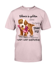 Shah Pei Silence is very suspicious Gift for you Premium Fit Mens Tee tile