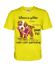 Shah Pei Silence is very suspicious Gift for you V-Neck T-Shirt tile