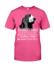 Basset hound i am really there basset hound lover Classic T-Shirt tile