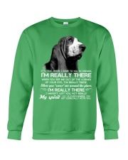 Basset hound i am really there basset hound lover Crewneck Sweatshirt tile