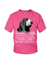 Basset hound i am really there basset hound lover Youth T-Shirt tile