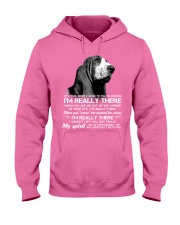 Basset hound i am really there basset hound lover Hooded Sweatshirt tile