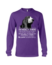 Basset hound i am really there basset hound lover Long Sleeve Tee tile