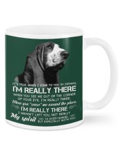 Basset hound i am really there basset hound lover Mugs tile