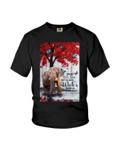Elephant they walk beside us animal lover Youth T-Shirt tile