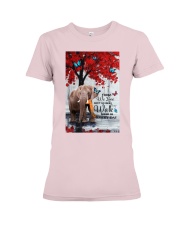 Elephant they walk beside us animal lover Premium Fit Ladies Tee tile