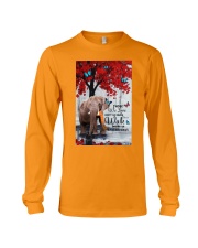 Elephant they walk beside us animal lover Long Sleeve Tee tile