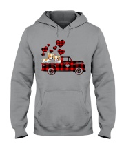 Chihuahua love car dog mom Hooded Sweatshirt tile