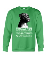 Boxer i am really there boxer lover dog mom Crewneck Sweatshirt tile