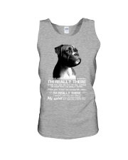 Boxer i am really there boxer lover dog mom Unisex Tank tile