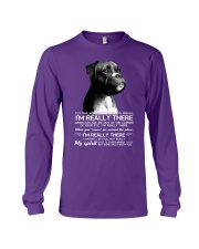 Boxer i am really there boxer lover dog mom Long Sleeve Tee tile