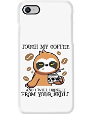 Sloth touch my coffee sloth lover Phone Case tile
