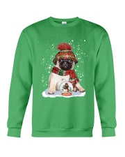 Pug christmas ball gift for pug mom dog lover Crewneck Sweatshirt tile